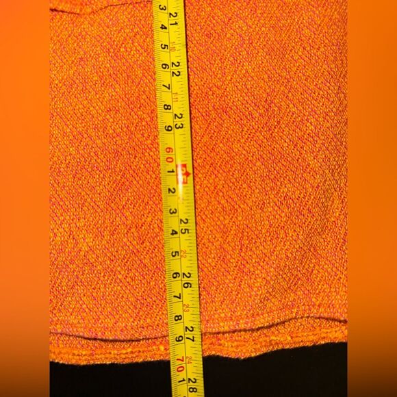 Toofan Artsy Lagenlook Cotton Orange Buttoned Layered Tunic Top Size Small EUC - Picture 9 of 9